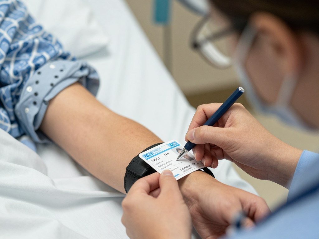 Hospital notary in Northern CO verifying patient identity before document signing