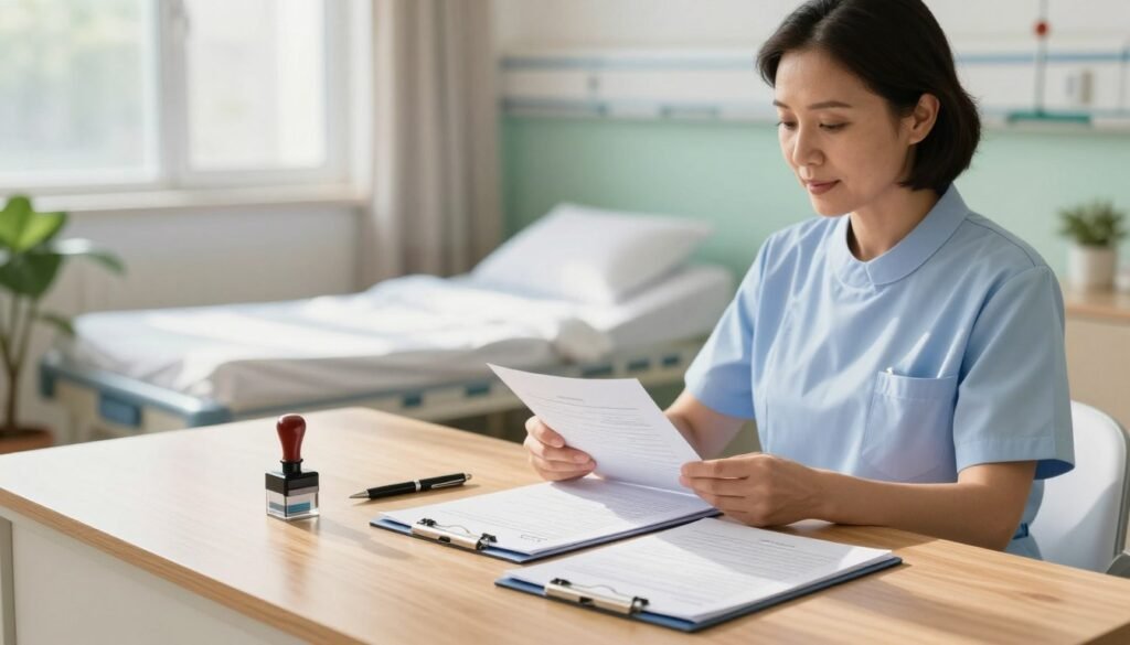 hospital notarization documents