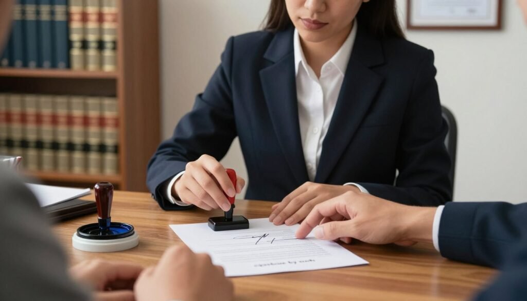 notary signature mark process